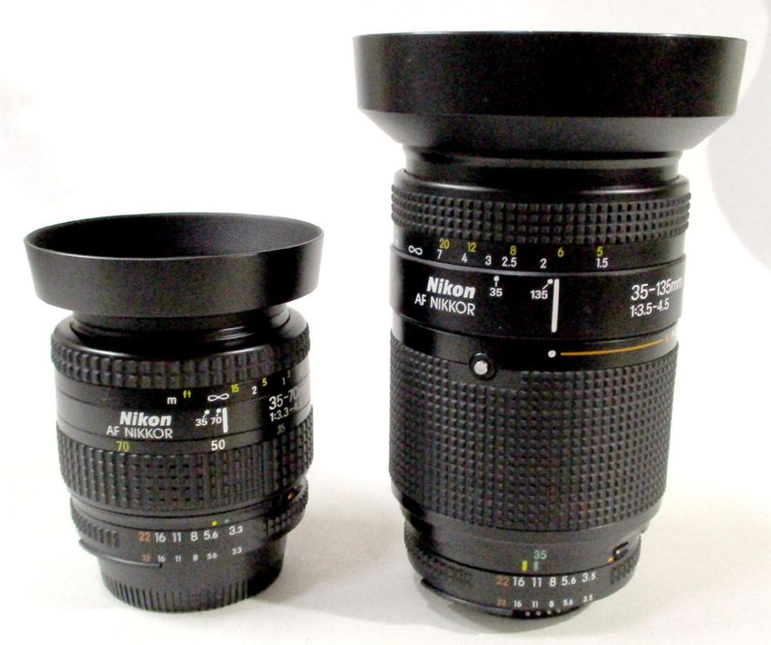 Nikon　F-601 AF本体／35-70mmレンズ／35-135mmレンズ