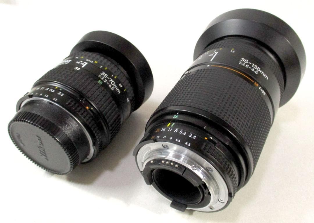 Nikon　F-601 AF本体／35-70mmレンズ／35-135mmレンズ
