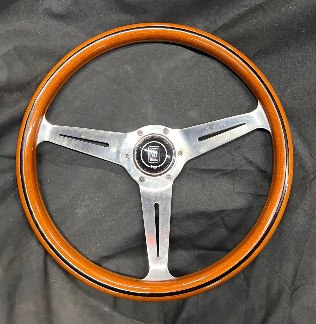 は*る様 NARDI ステアリングホイール 3スポーク ウッド365mm径