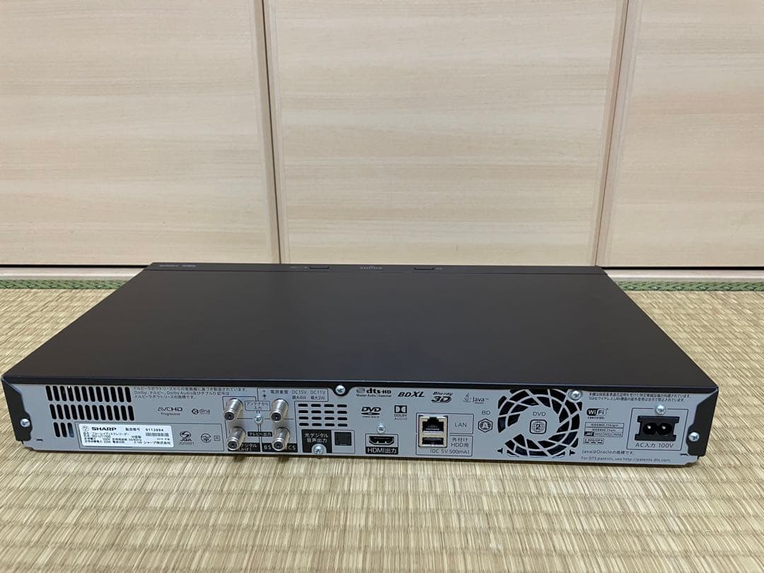 SHARP BD-UT1100 4K ブルーレイレコーダー