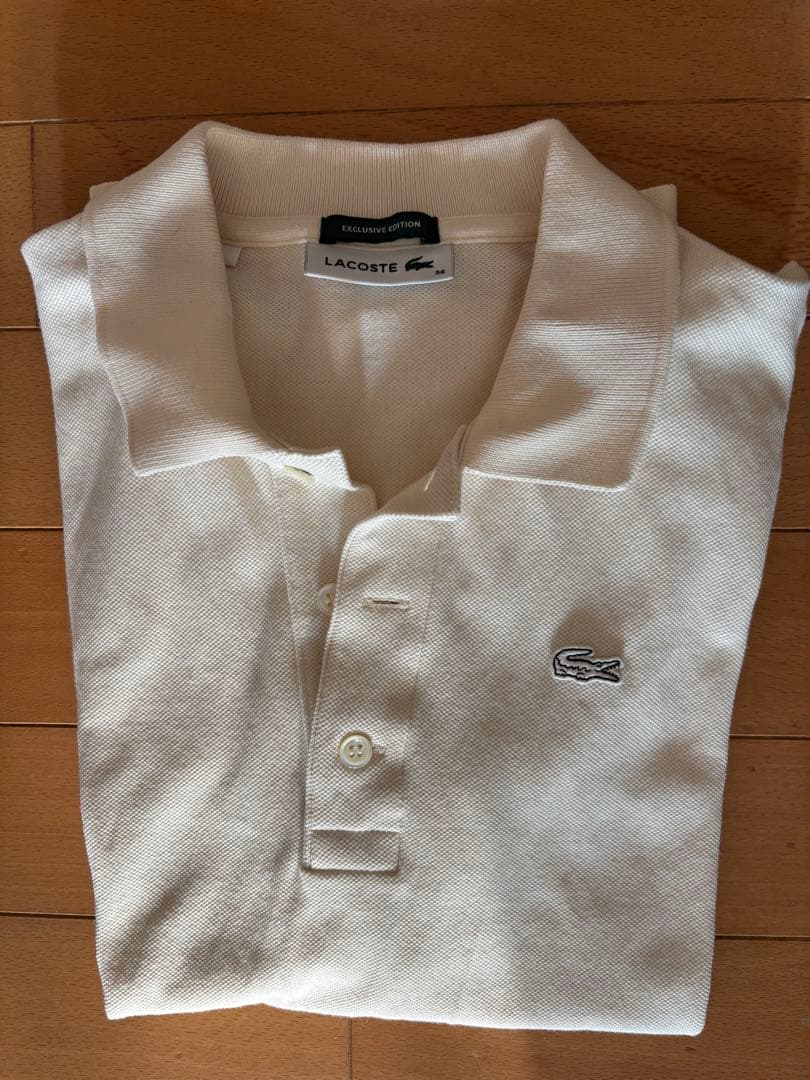 LACOSTE ホワイト ポロシャツ 半袖