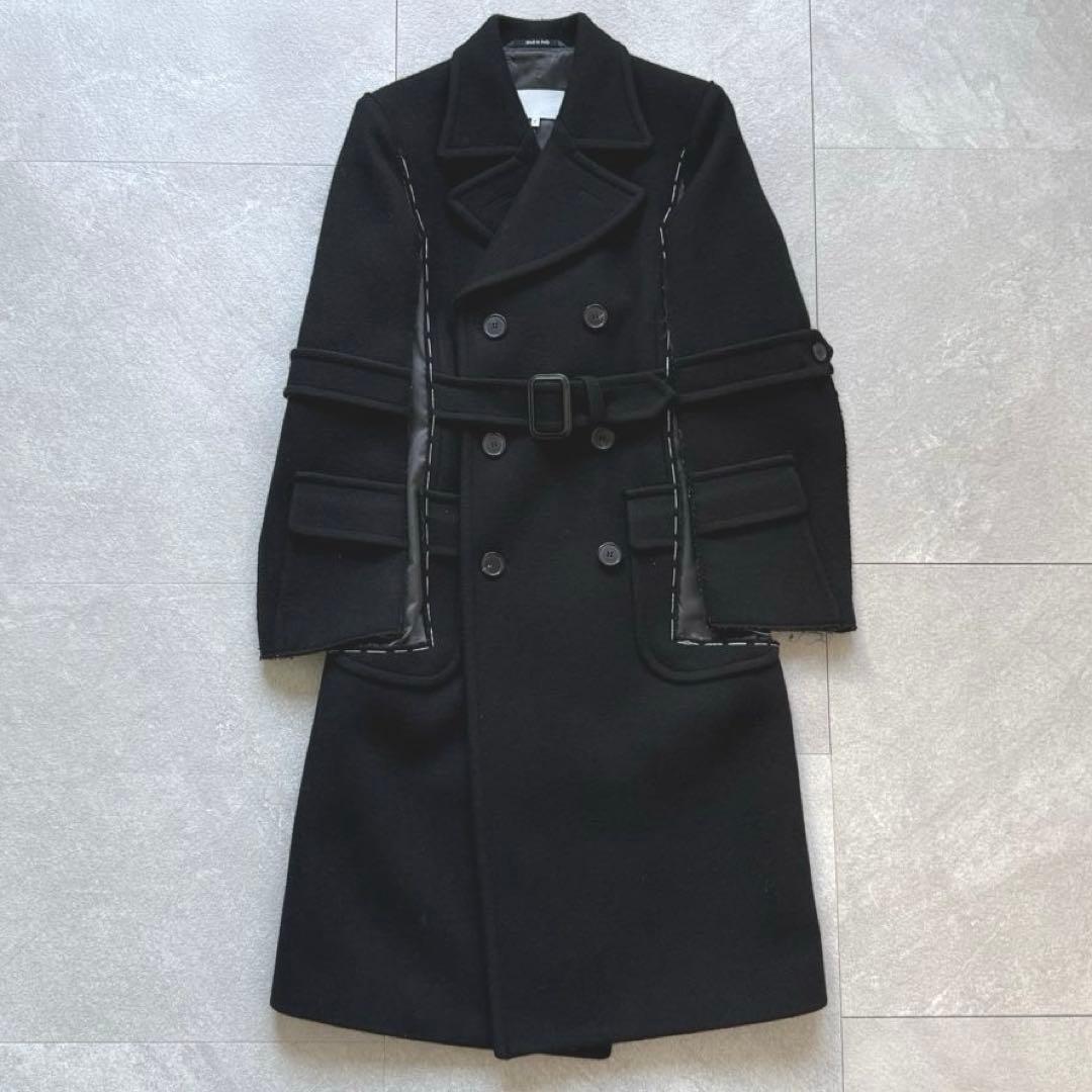 MaisonMargiela メイソンマルジェラ ウールコート 36 ブラック