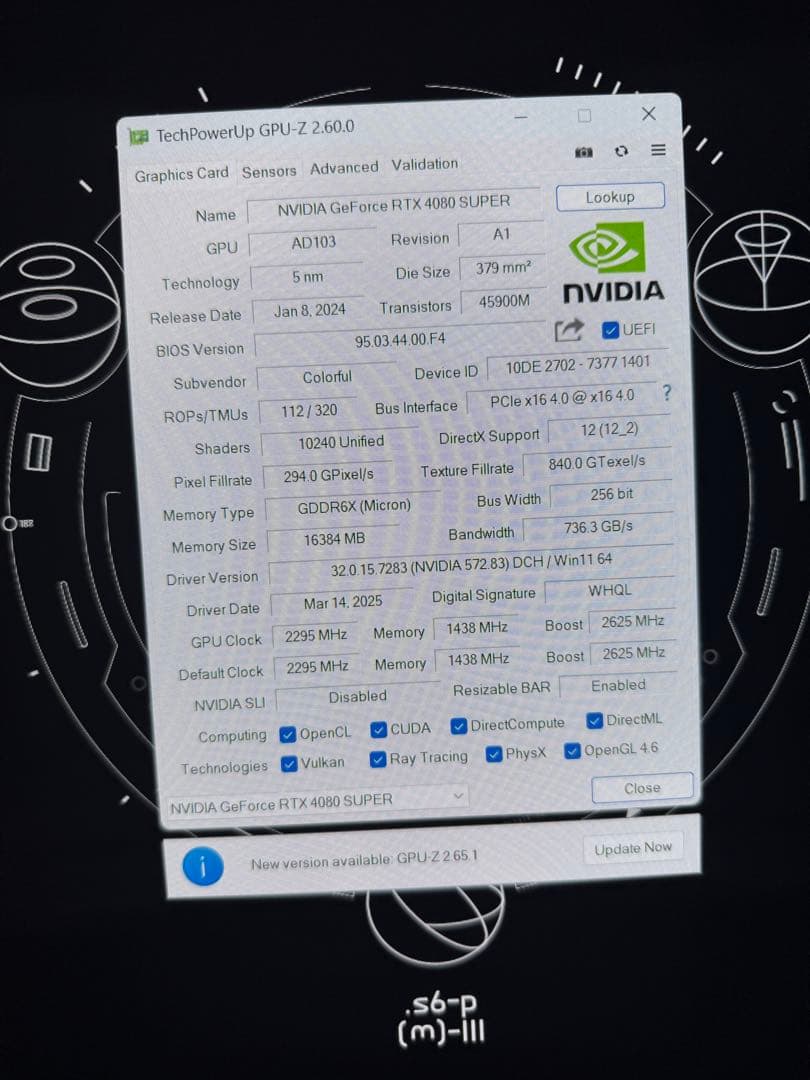 グラフィックボード・グラボ・ビデオカード iGame GeForce RTX 4080 Super Advanced OC