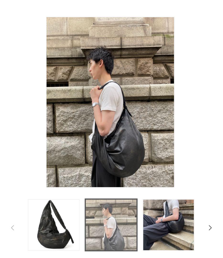 s*o様 ユニークな形状 ブラックショルダーバッグ オピウム系 ナード系