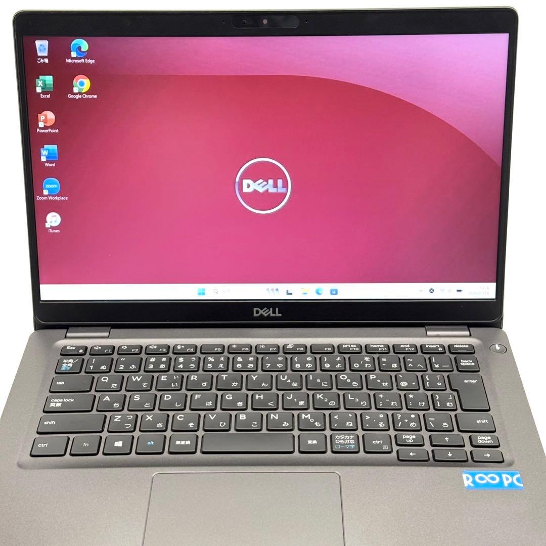 DELLノートパソコン 8世代i5 16GB SSD256 小型軽量 11Pro