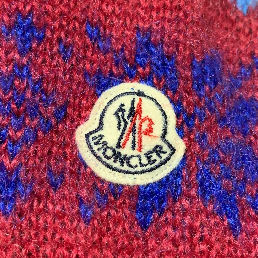 希少★ モンクレール　フェアアイル柄　ニットセーター ブルー　青　5P31