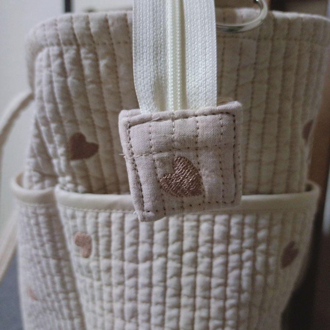 LiSA　ポケットいっぱいヌビバッグ　ファスナーバッグ　ハンドメイド