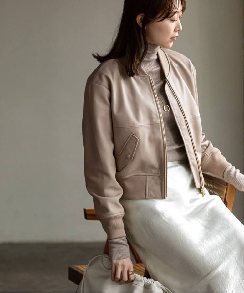 NOBLE　ラムレザーMA-1ブルゾン