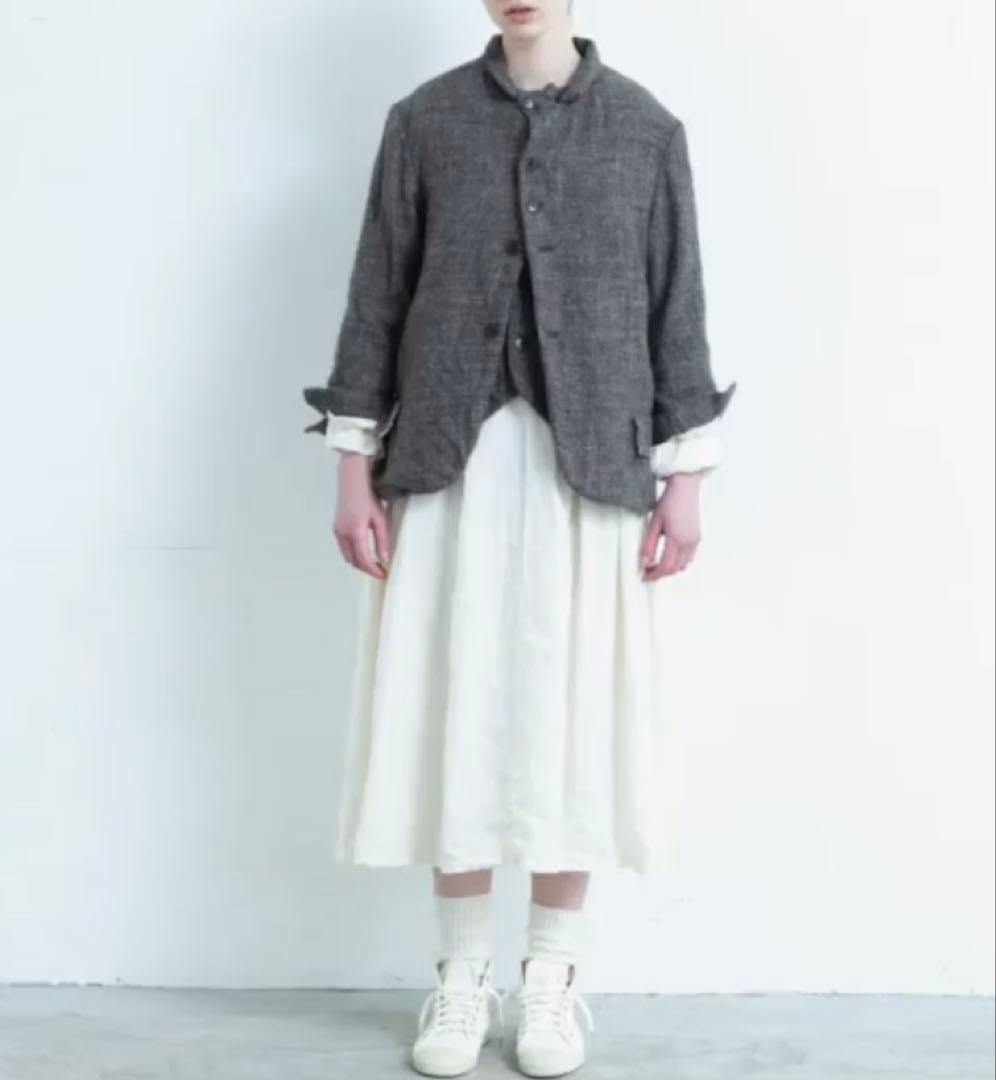 Gauze# WOOL LINEN CLASSICAL JACKET ブラック