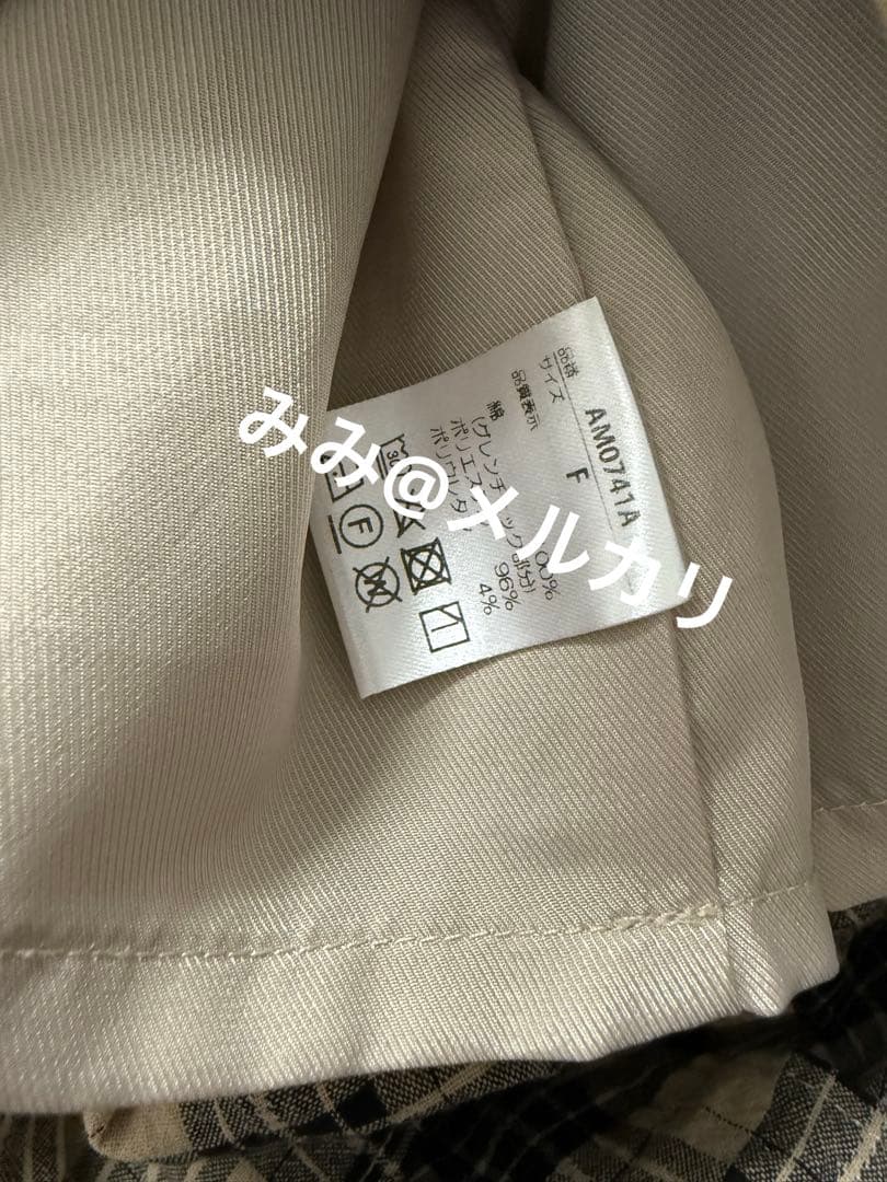 ワンピース andmary Nadia check long dress