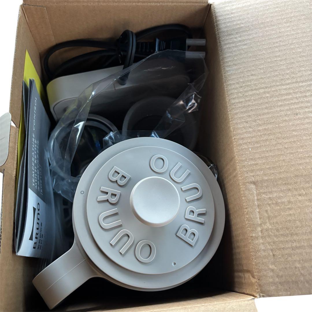 BRUNOブルーノマルチ電気ケトル 予約機能付 BOE103 ウォームグレイ