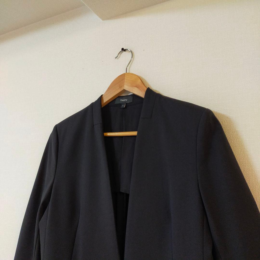 美品　theory　6サイズ　ノーカラースカートスーツ　LANAI