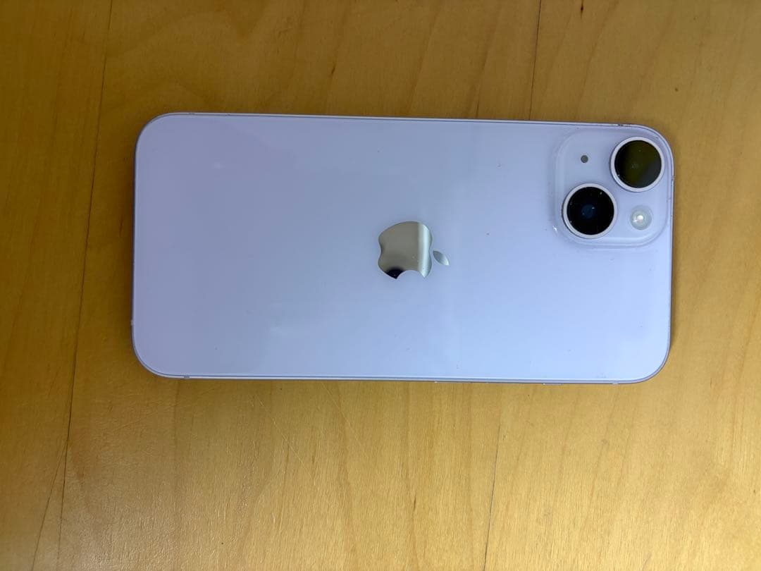 Apple iPhone 14 パープル本体 充電ケーブル付き