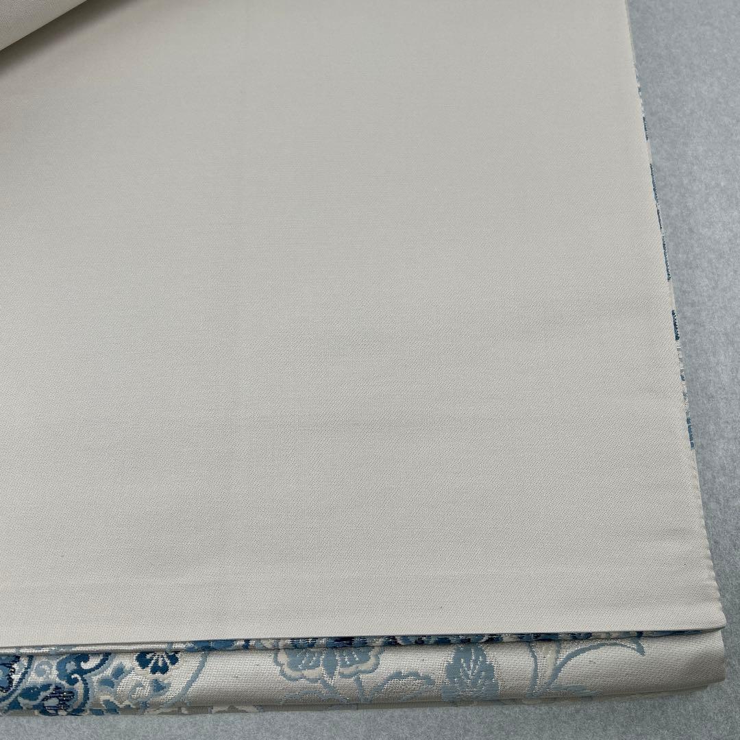 【藍染 鏡裹鳥華文】花柄 六通柄袋帯0105