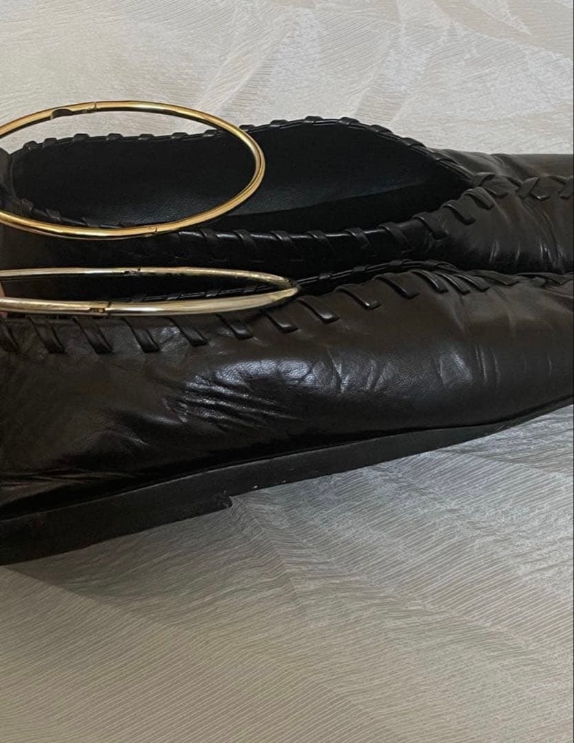 JIL SANDER ブラック フラットシューズ