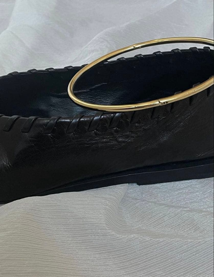 JIL SANDER ブラック フラットシューズ