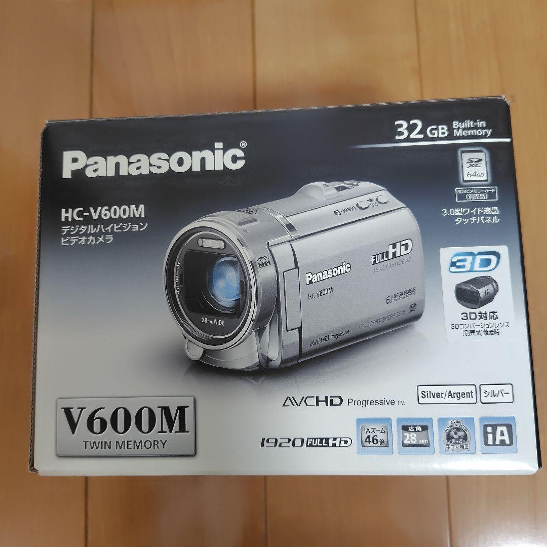 Panasonic HC-V600M ビデオカメラ 本体　バッテリー2個　等