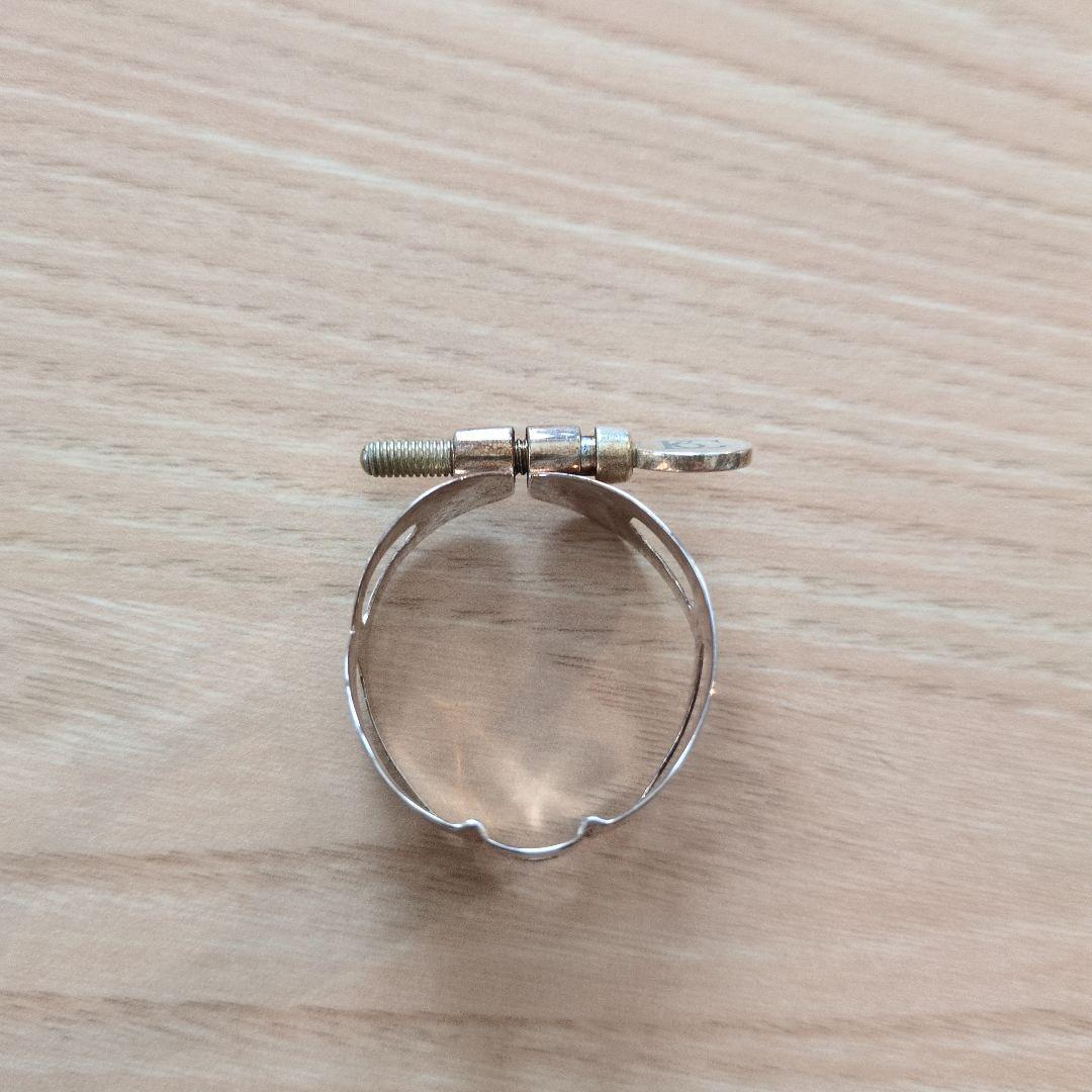 BG バリトンサックス リガチャー シルバープレート キャップ付き