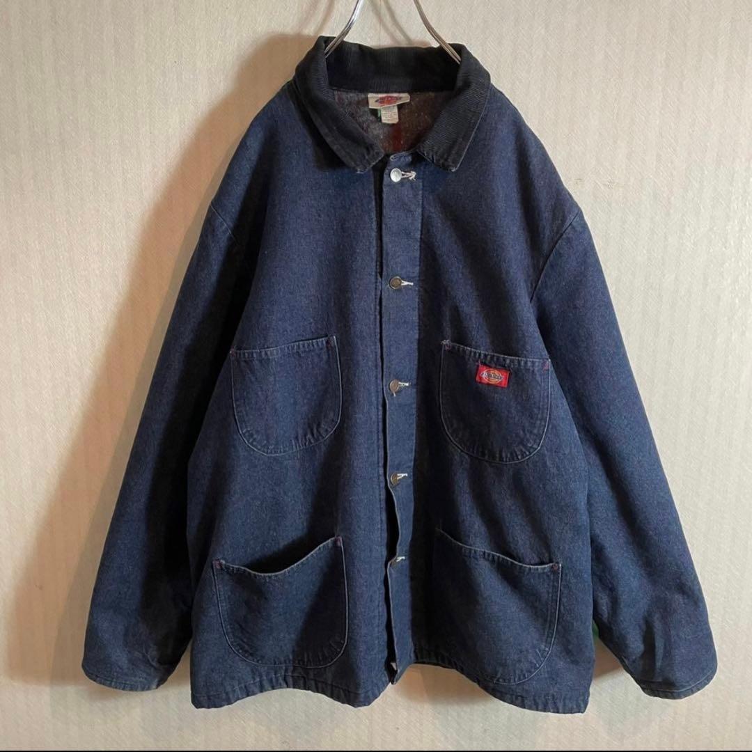 Dickies ディッキーズ　デニムジャケット　カバーオール　2XL