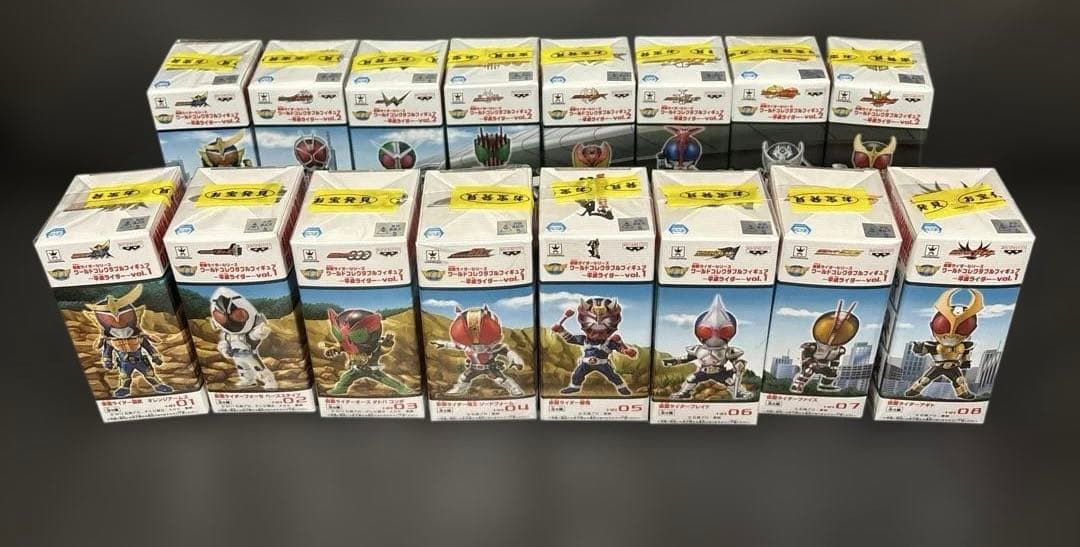 仮面ライダー　フィギュア　ワーコレ　平成ライダー　vol.1＆2　計16体セット