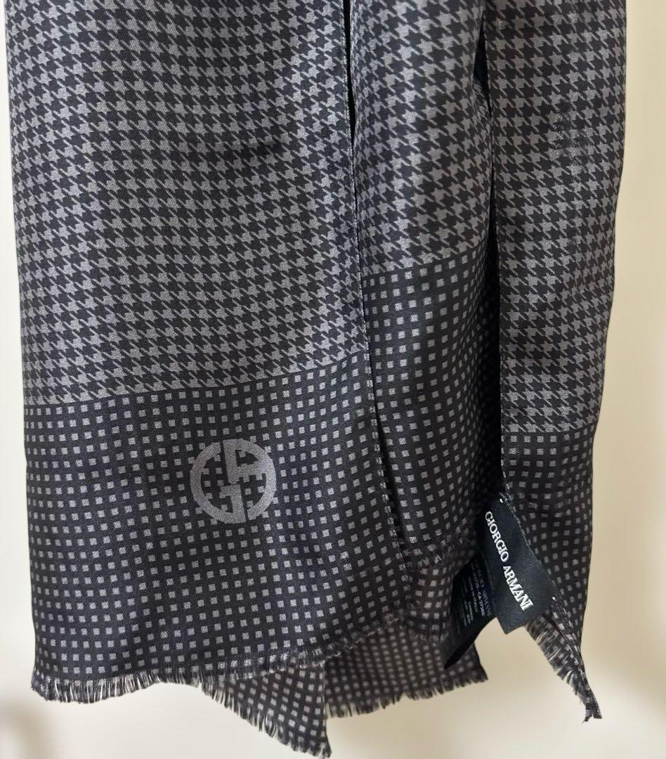 新品未使用GiorgioArmaniジョルジオアルマーニ　シルク100%ストール