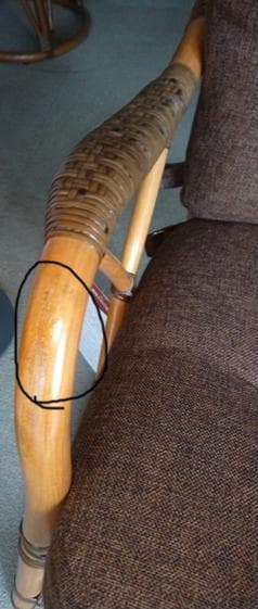 し*ら様 【アウトレット】【傷物】 カザマ 　ノーバ　ハイバックチェア　ラタン家