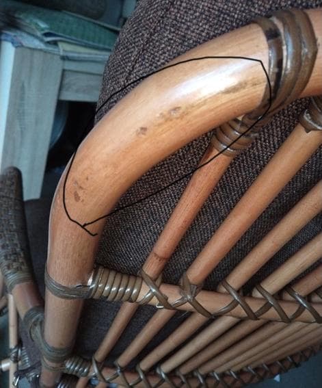 し*ら様 【アウトレット】【傷物】 カザマ 　ノーバ　ハイバックチェア　ラタン家