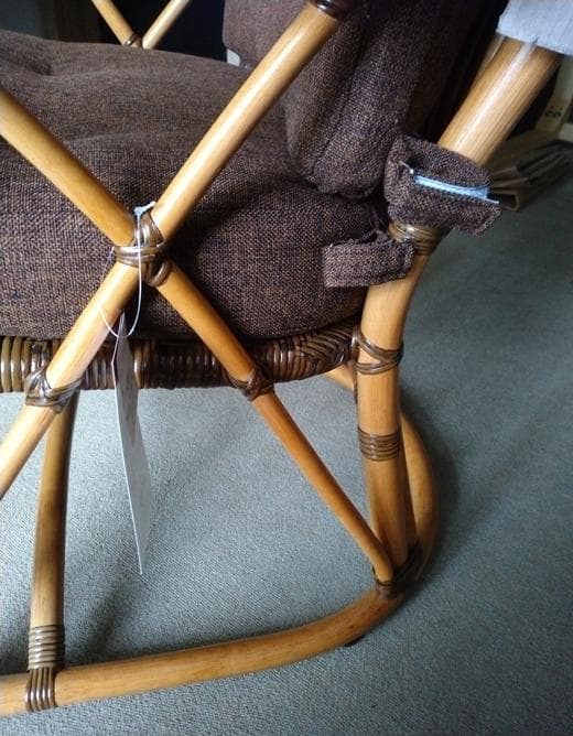 し*ら様 【アウトレット】【傷物】 カザマ 　ノーバ　ハイバックチェア　ラタン家