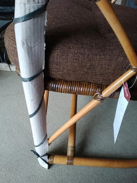 し*ら様 【アウトレット】【傷物】 カザマ 　ノーバ　ハイバックチェア　ラタン家