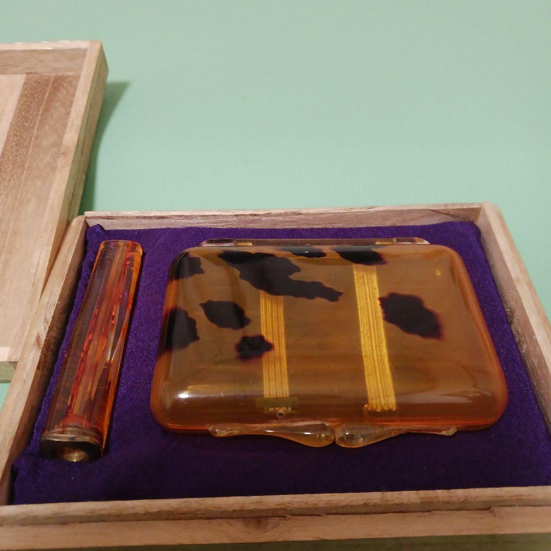 べっ甲　鼈甲　タバコケース　シガレットケース　煙管　パイプ　アンティーク