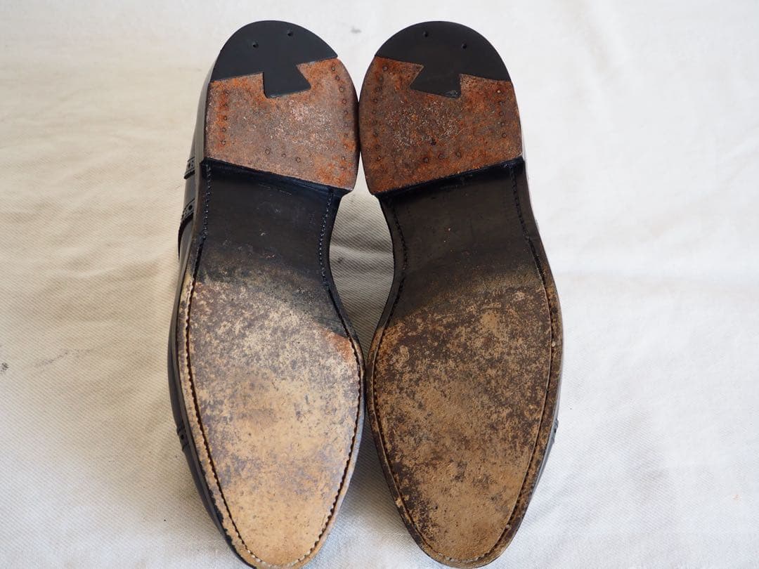 靴 Alden 2146 Cordovan Medallion Cap Bluche