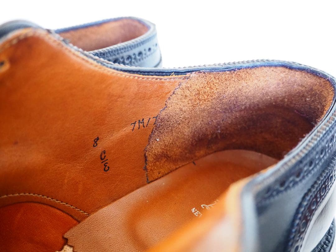 靴 Alden 2146 Cordovan Medallion Cap Bluche