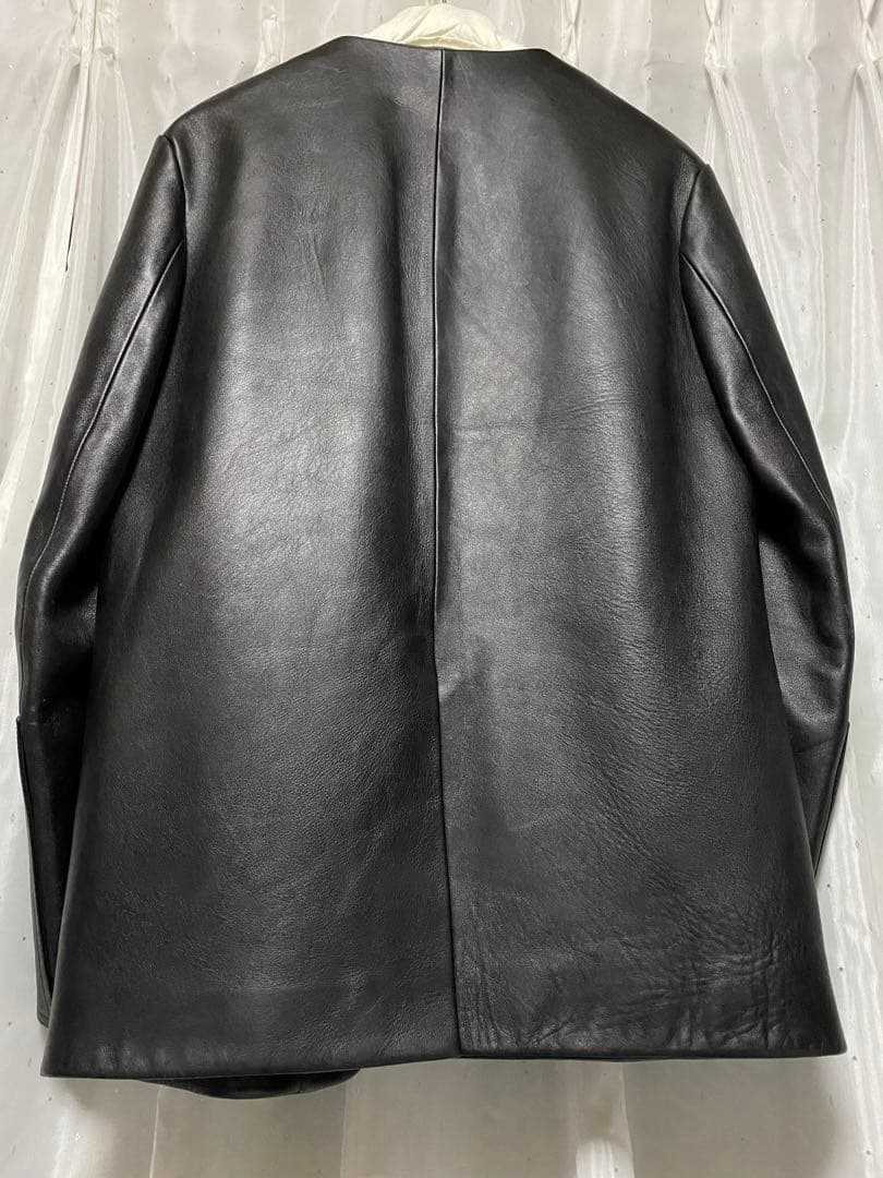 Maison Margiela 17aw レザーノーカラージャケット
