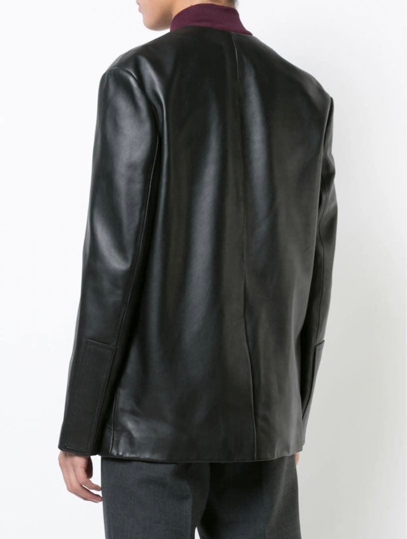 Maison Margiela 17aw レザーノーカラージャケット