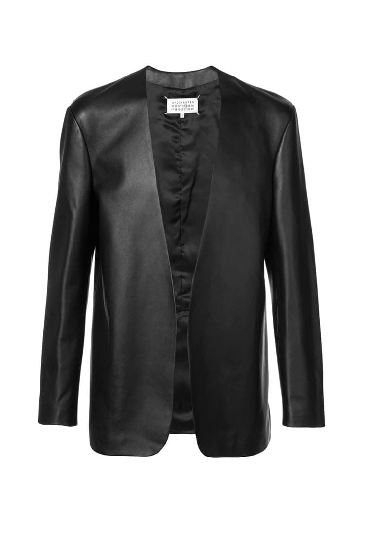 Maison Margiela 17aw レザーノーカラージャケット