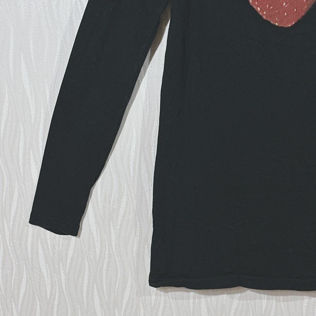 （ヒステリックグラマー）スカル×いちご バックプリント ロンT FREE 日本製