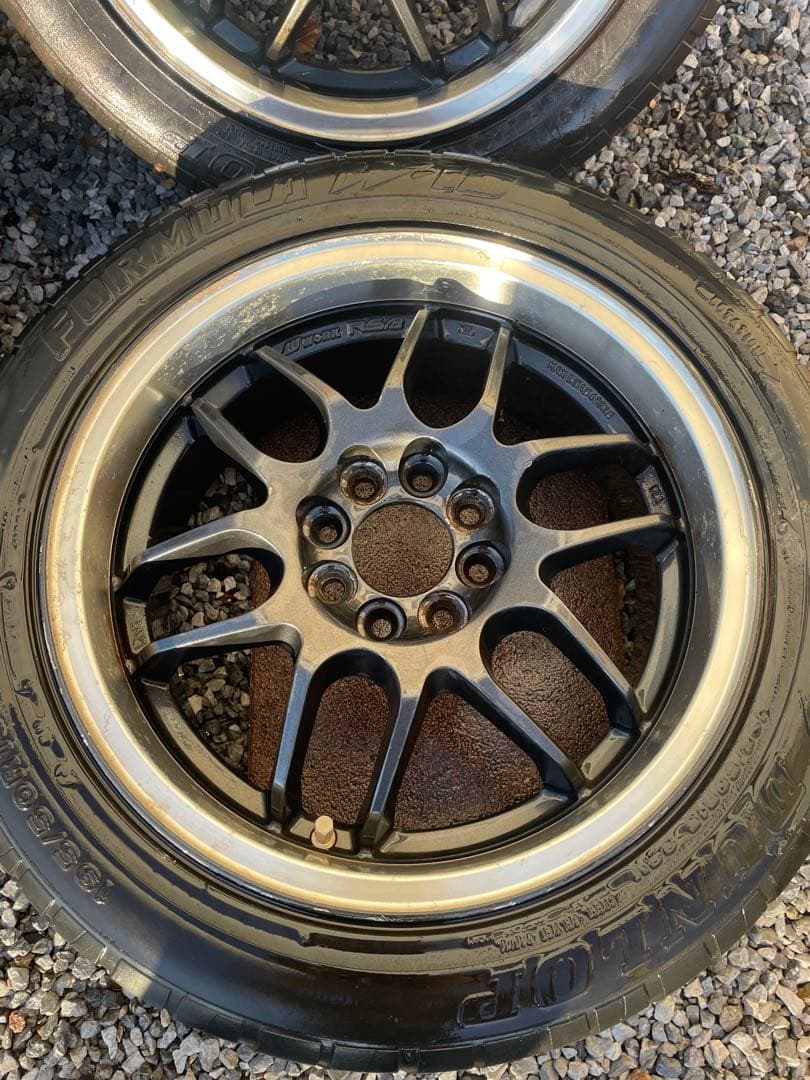 当時物、WORK　RSβ 15インチ 6.5J　4H　PCD100、+42