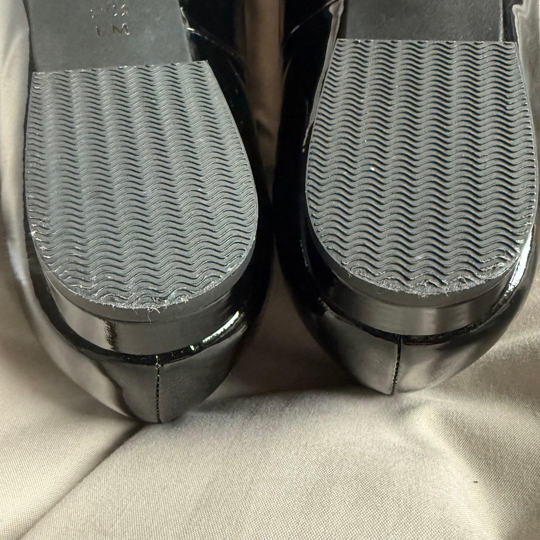 極美品☆ダイアナ オペラシューズ ポインテッドトゥ リボン エナメル フラット