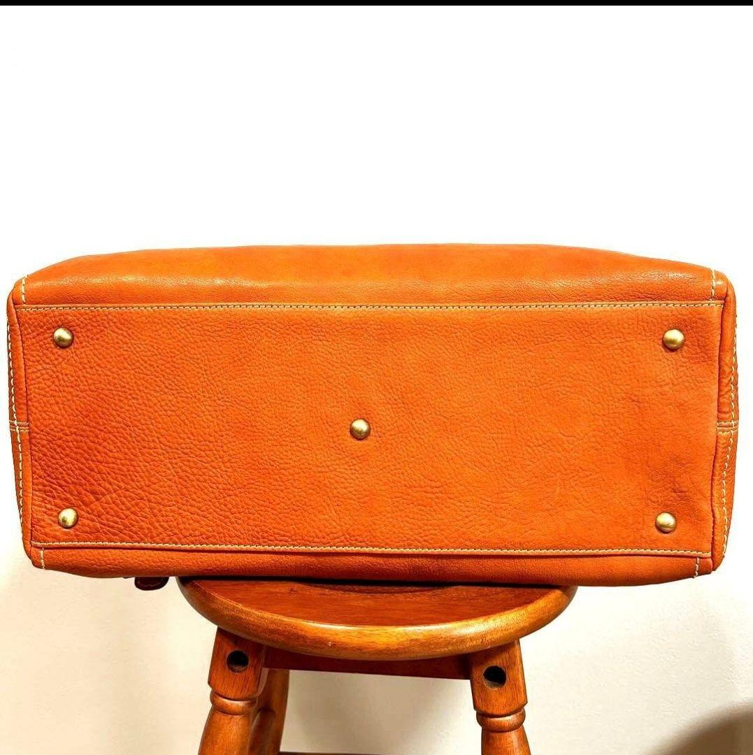 ポルゴン　美品‼︎トーンオイルヌメアンティークボストン(レザーボストン)