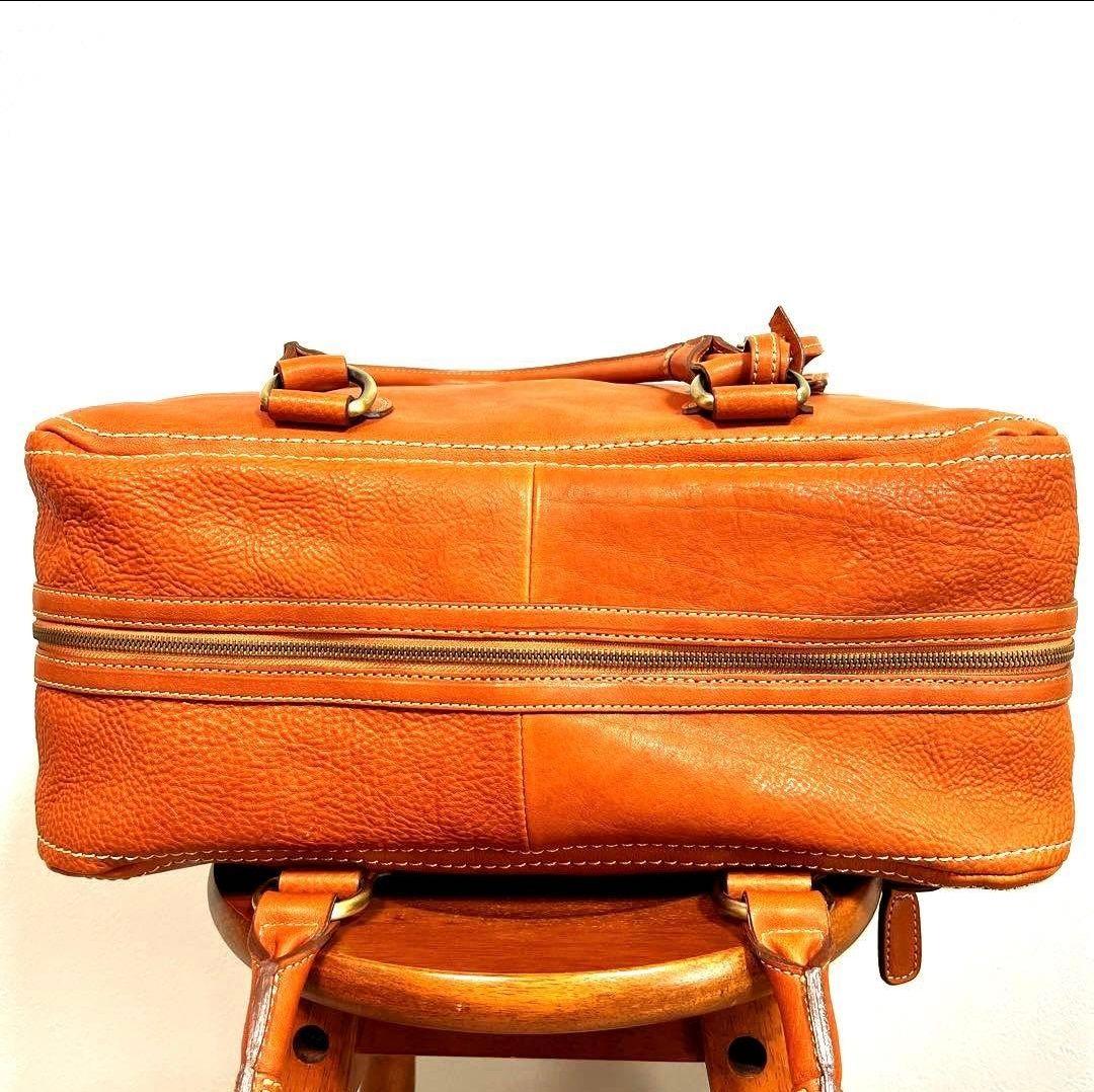 ポルゴン　美品‼︎トーンオイルヌメアンティークボストン(レザーボストン)