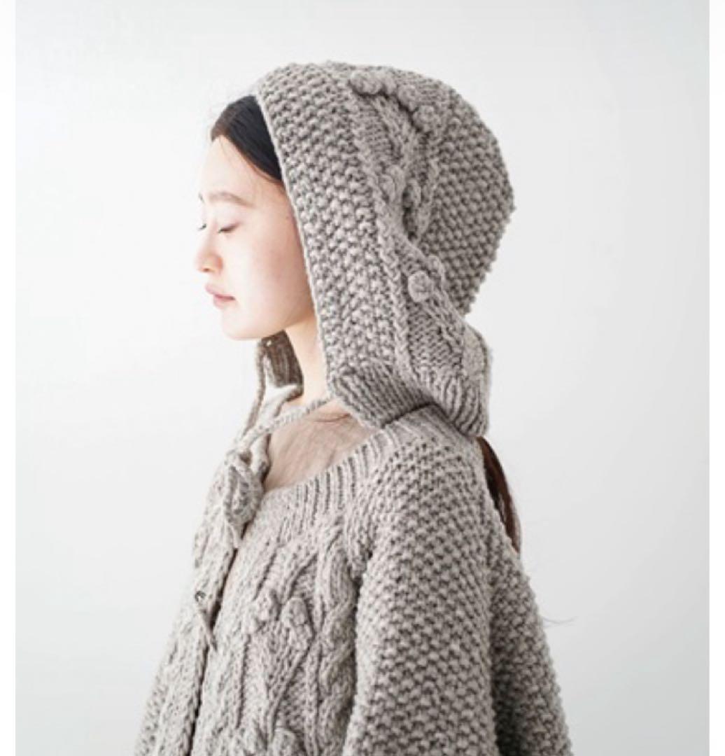 ネストローブ　nest robe ペルーボッブルニットフーディー　新品