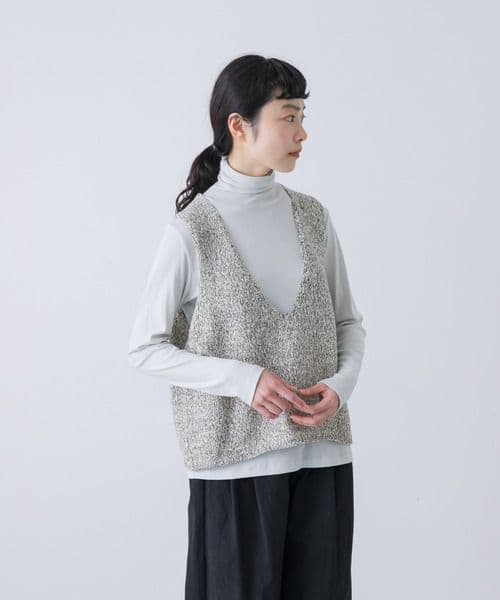 かぐれ テープヤーンニットベスト