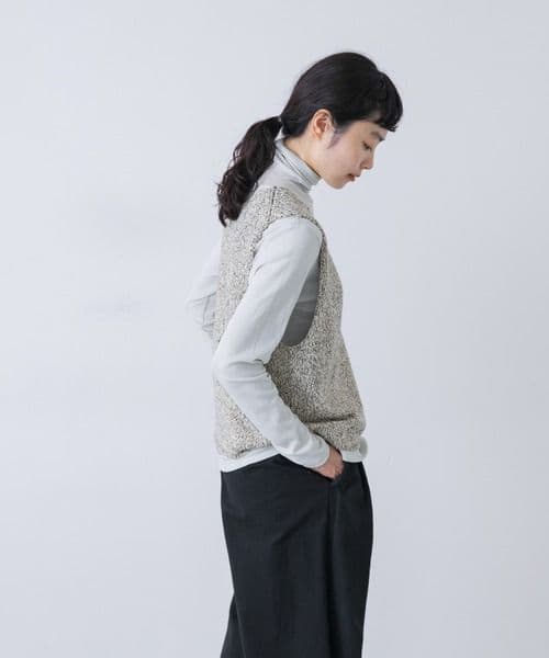 かぐれ テープヤーンニットベスト