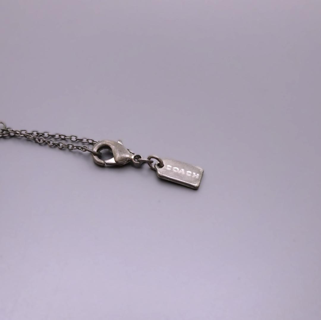本物 良品 ■コーチ■ネックレス ピアス ハロー ハート ストーン シルバー