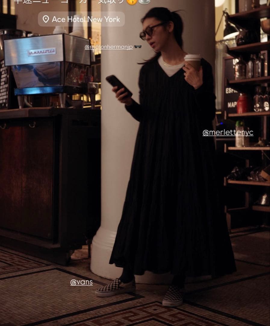 マーレット×ロンハーマンSolis Maida Midi ドレス