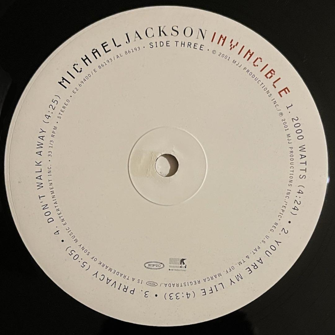 【12”】Michael Jackson 『Invincible』 LP