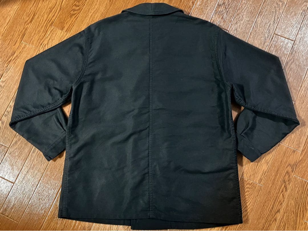 ル サン パレイユ ブラックモールスキン ダブルカバーオール 40(M)