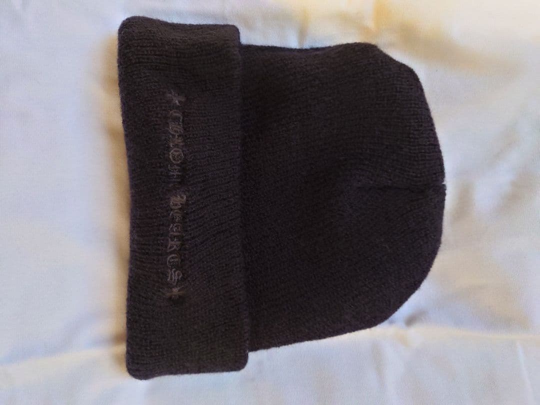 ウール100% ブラックニット帽