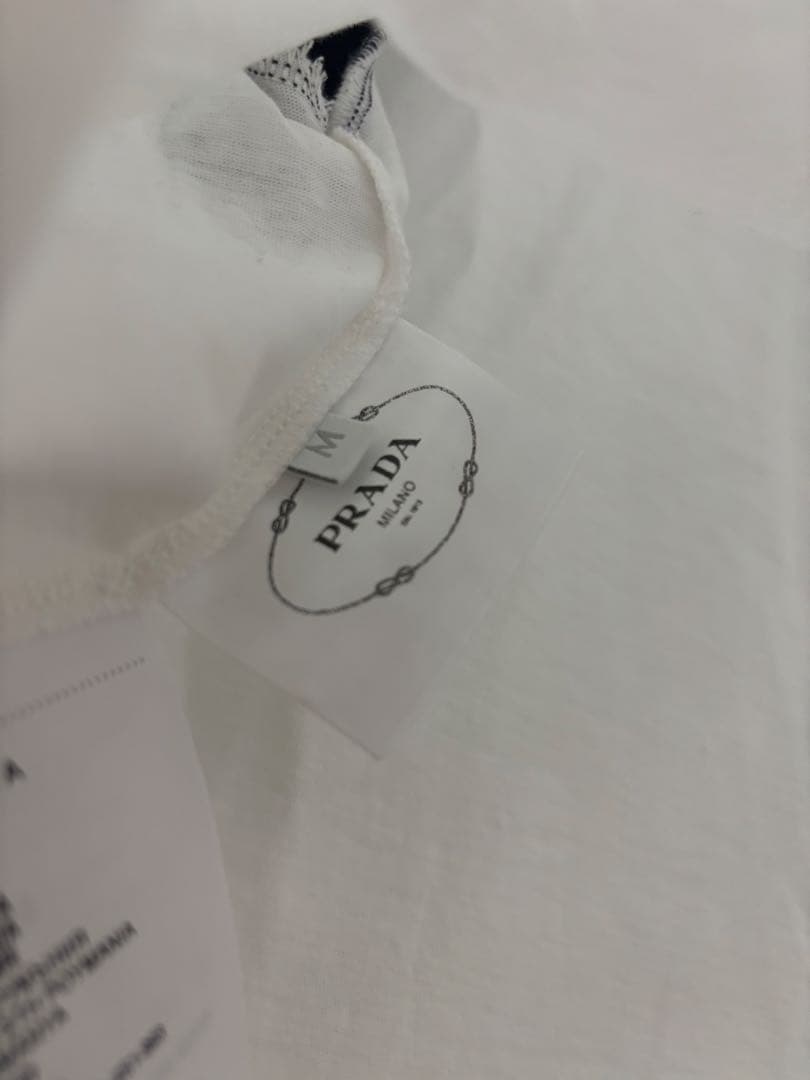 PRADA ロゴプリント クロップドTシャツ M