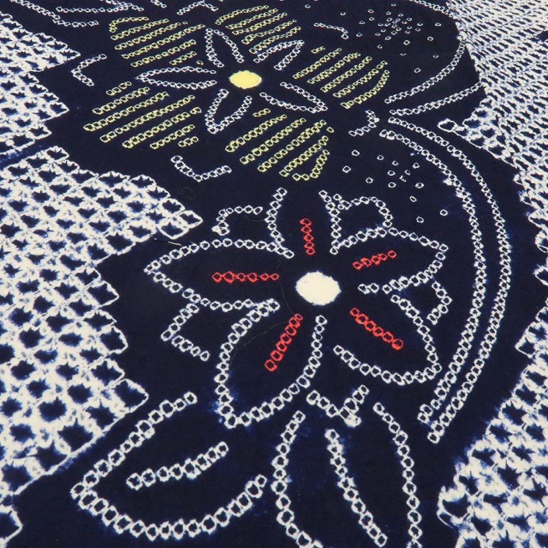 Gatti✺美品 有松鳴海絞り 綿 トールサイズ 高級浴衣 A3475